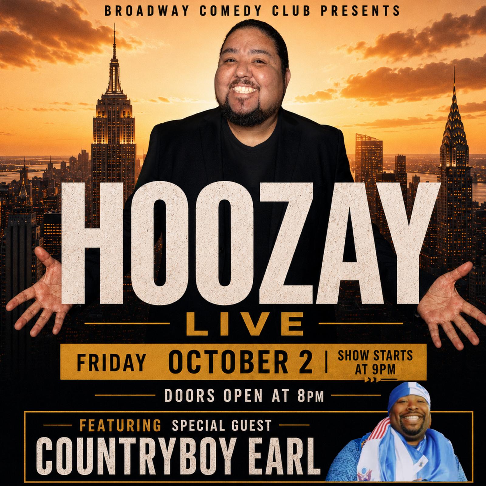 Hoozay Live at Broadway Comedy Club