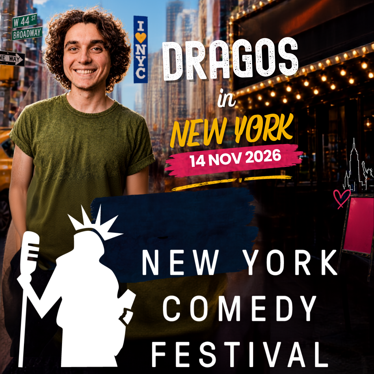 Photo of Dragos Live In New York. Presented By The New York City Comedy Festival